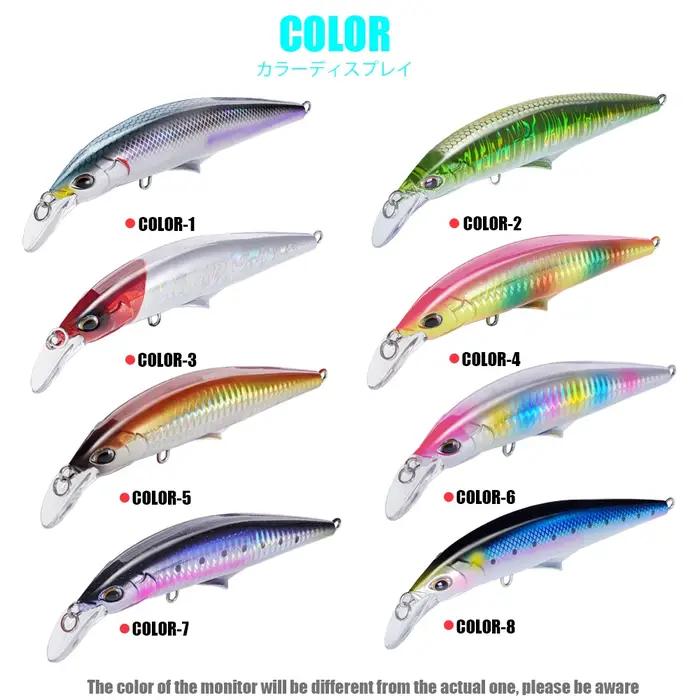 Nouveau Leurre de pêche méné coulant 45g 120mm appâts de basse bar brochet Isca accessoires de Pesca