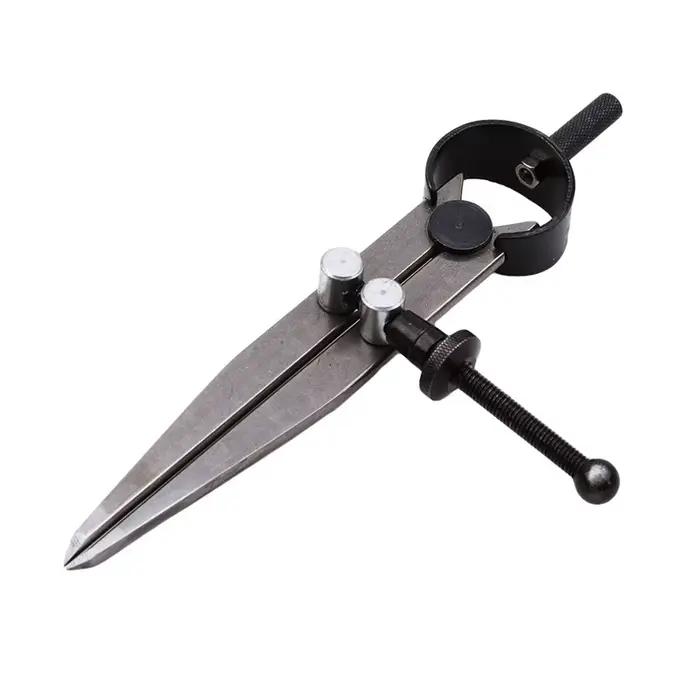 Boussole en cuir réglable verrouillable en acier au carbone diviseur aile Creaser bricolage maroquin
