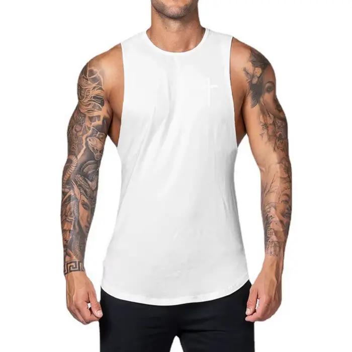 Débardeur de musculation homme personnalisable coton respirant pour entraînement musculaire et fitness style sportif occasions spéciales