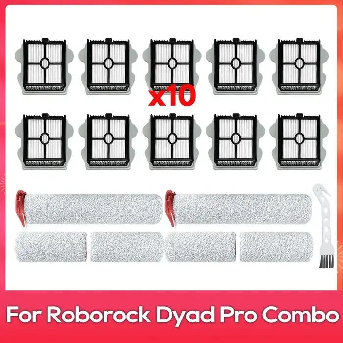Compatible pour ( Roborock Dyad Pro / Dyad Pro Combo / WD2H1A / A10 Ultra ) Brosse Douce Rouleau Fil