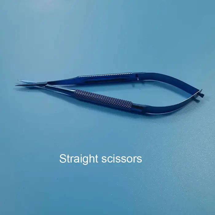 Ensemble d'instruments en alliage d'itanium de 12 cm, pince, porte-aiguille, ciseaux, instruments op