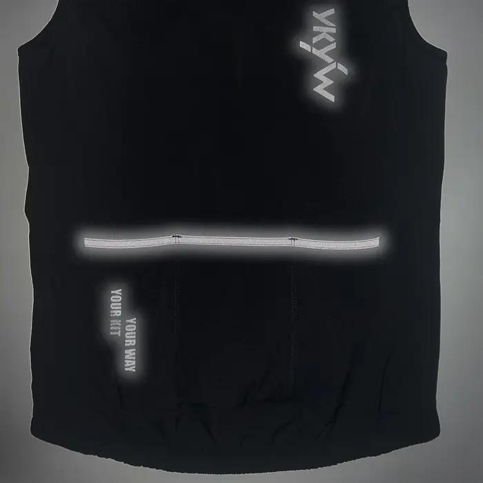 YKYWBIKE Gilet de cyclisme thermique en polaire pour homme, coupe-vent, imperméable, sans manches
