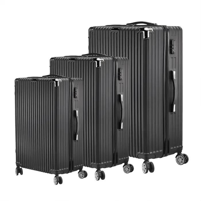 Ensemble de bagages Fangange 3 pièces, roues silencieuses universelles, avec serrure à combinaison,