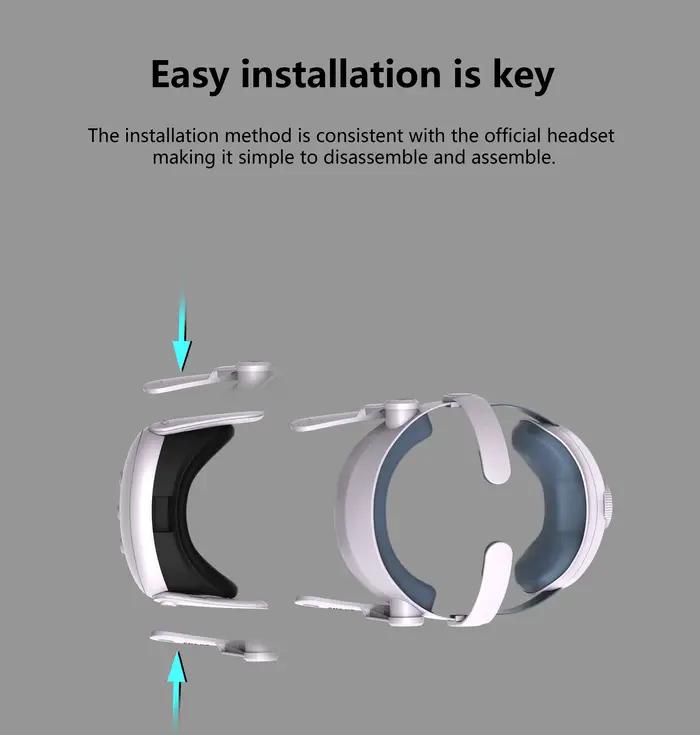 Sangle de tête réglable pour Meta Quest 3, Elite Resubdivision, casque VR, améliore le confort, acce