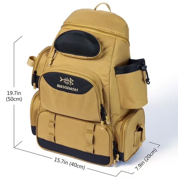 Bassdash sac de pêche multifonctionnel sac à dos de matériel boîte de matériel tactique légère