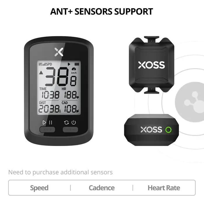 Ordinateur de vélo avec GPS compteur de vitesse sans fil pour vélo de route VTT cadence résistant à l'eau Bluetooth ANT+