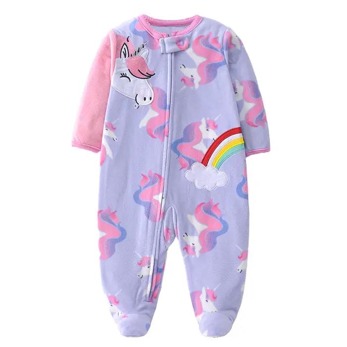 Combinaisons en polaire pour nouveau-nés fille et garçon vêtements de nuit doux et chaleureux pour enfants confort thermique et design moderne pour les nuits fraîches et les occasions spéciales