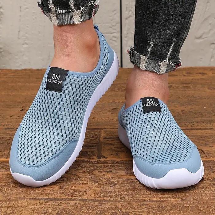 Chaussures de course en maille pour hommes et femmes, chaussures plates légères et respirantes, soup