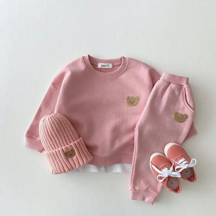 Mode enfant en bas âge bébé garçons fille automne vêtements ensembles bébé fille vêtements ensemble