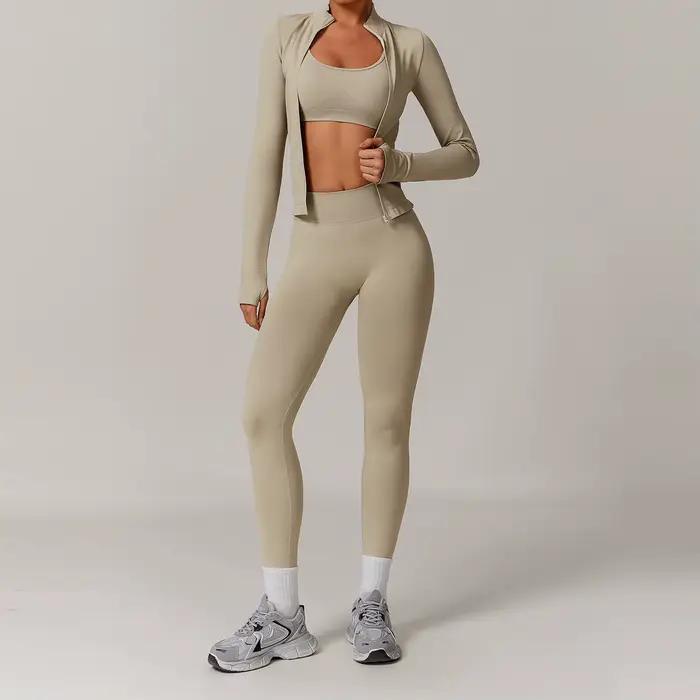Ensemble de Yoga pour femmes, vêtements d'entraînement sans couture, vêtements de sport, Fitness, ma