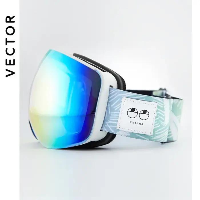 Lunettes de ski OTG Vector double miroir magnétique protection UV400 pour hommes femmes descentes pistes occasions spéciales