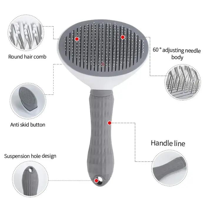 Peigne autonettoyant pour animaux de compagnie, brosse pour chat, épilation pour animaux de compagni