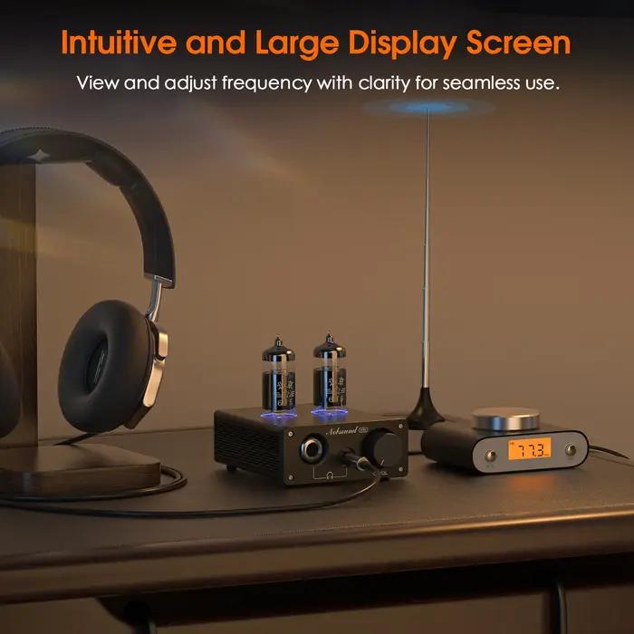 Douk Audio-Mini Radio FM Transistor Universel, Recherche Manuelle ou existent avec Écran d'Affichage