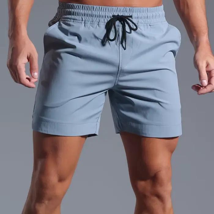 Short de course d'été pour hommes, vêtements de Sport élastiques à séchage rapide, pantalons courts