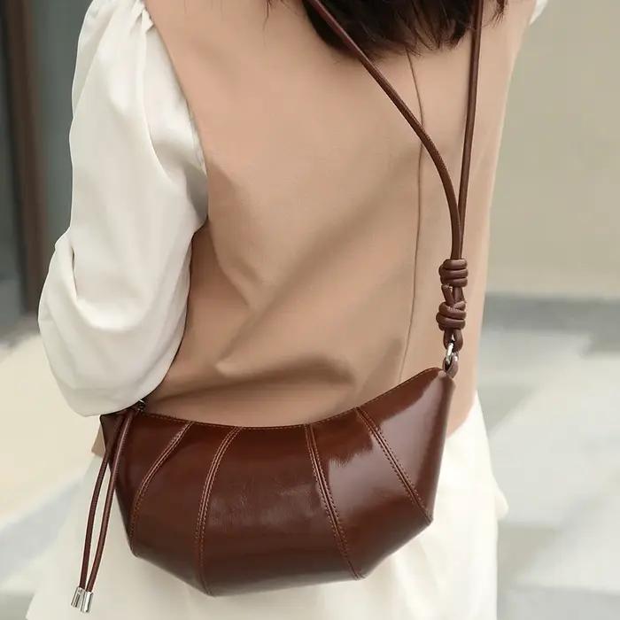 Nouveau sac à bandoulière de luxe en cuir de vachette mini pour femme 2026, sac à main de créateur p