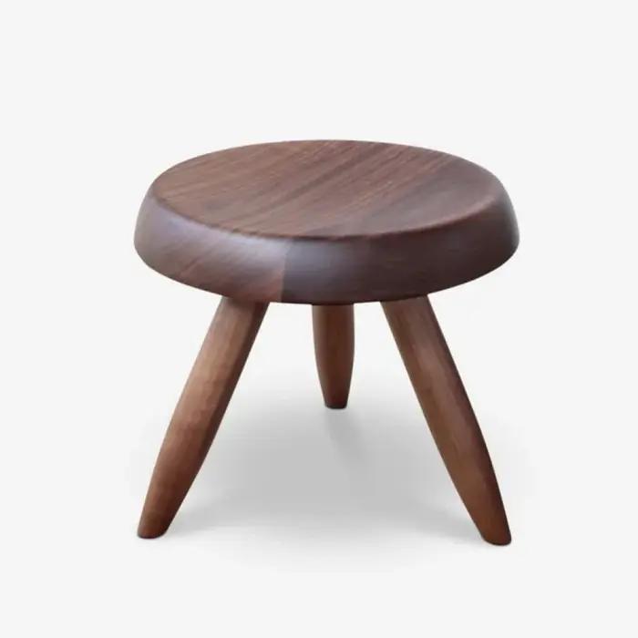 Petit tabouret créatif en bois massif, pour la maison, le salon, Table basse, tabouret bas en bois d