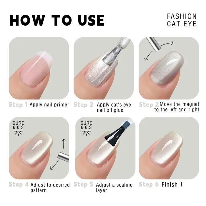 Stylo magnétique rond pour vernis Gel œil de chat, 3x0.7cm, pour peinture des ongles 3D, bâton magné