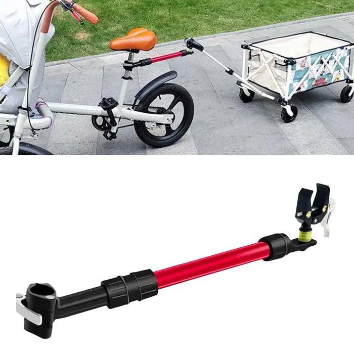Bielle de remorque de vélo robuste pour vélo de course, coupleur de remorque de vélo, adaptateur d'attelage de remorque pour charge polyvalente et transport sécurisé