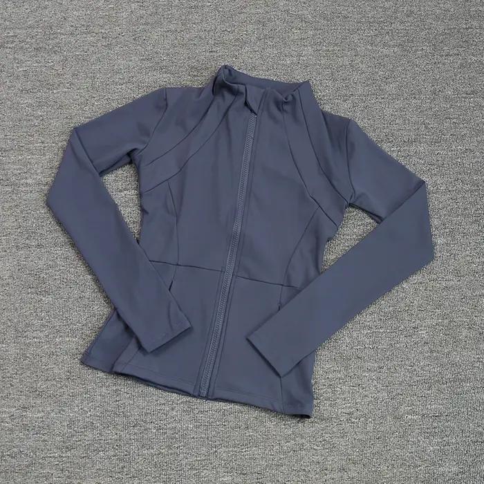 Manteau sport femmes slim manches longues - Chemise yoga course rapide Pilates fitness vêtements