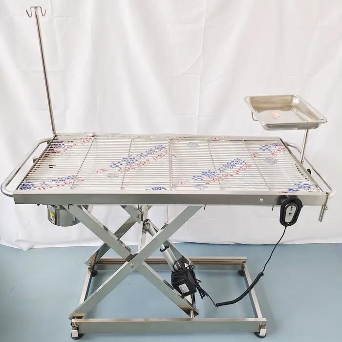 Table de chirurgie électrique pour animaux de compagnie haute précision vétérinaire polyvalente pour interventions médicales et chirurgicales stables et ergonomiques