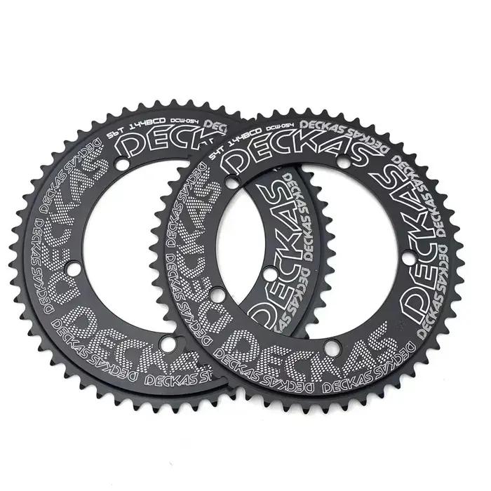 Deckas 144BCD engrenage fixe Fixie anneau de chaîne rond vélo de piste 44T-58T dent 144 Bcd roue den