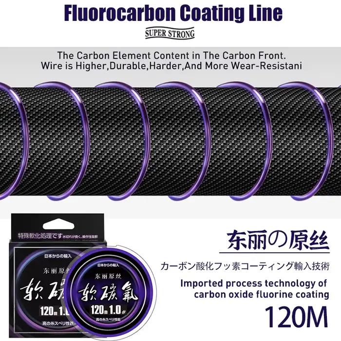 ZUKIBO Toray-Ligne de pêche monofilament durable en nylon violet
