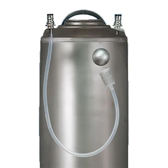 Tube de remplissage flottant pour fût de bière avec filtre 80 mailles, compatible avec les fûts de b