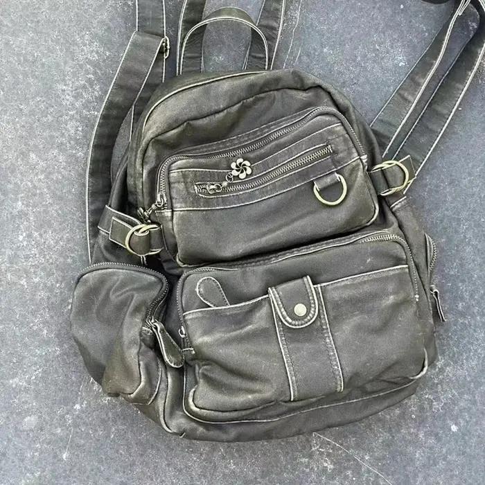 Annmouler grande capacité sacs à dos pour femmes marron décontracté en cuir hommes sac à dos concept
