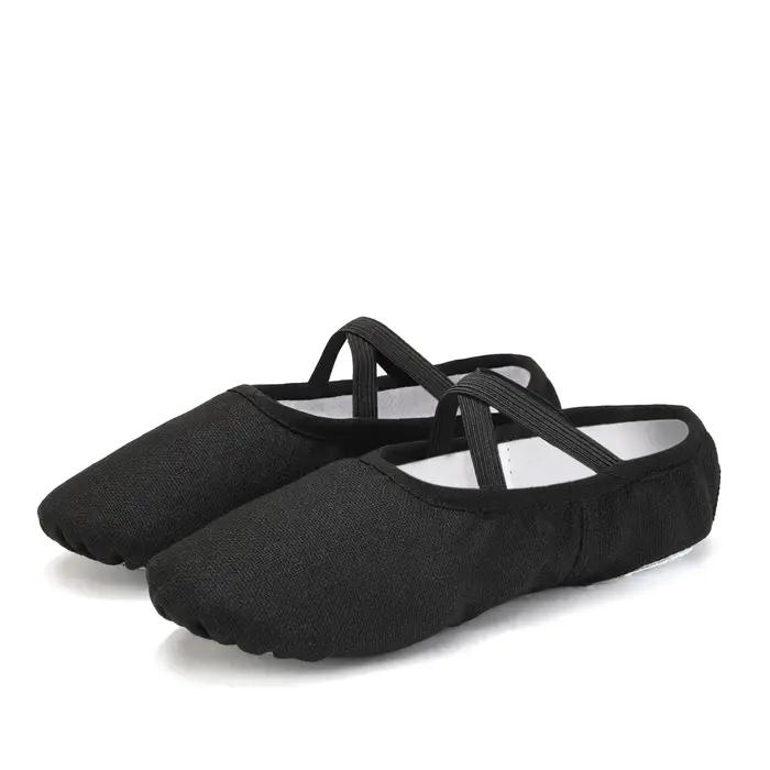 Chaussures de ballet filles et femmes - Pantoufles souples pour entraînement danse enfants