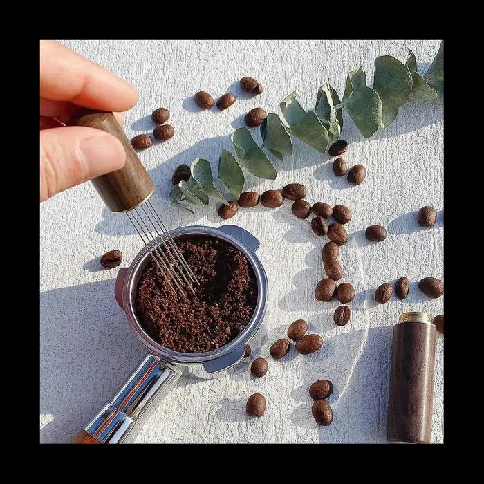 Agitateur de café expresso portable, outil de distribution d'espresso, 6 lames grossières, document