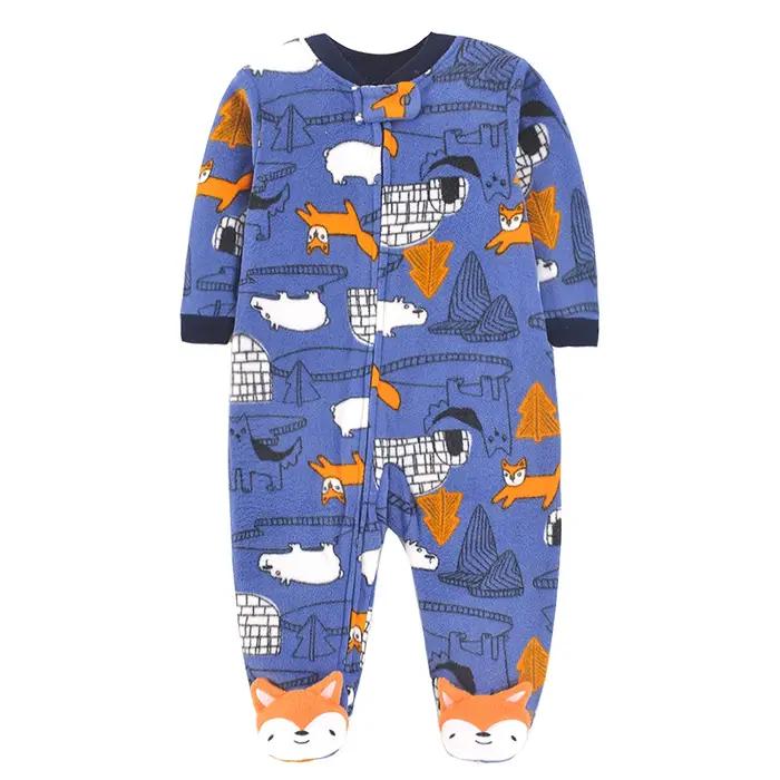 Combinaisons en polaire pour nouveau-nés fille et garçon vêtements de nuit doux et chaleureux pour enfants confort thermique et design moderne pour les nuits fraîches et les occasions spéciales