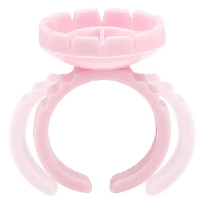 50/100 pièces en gros jetable cils colle ventilateur tasse anneaux support conteneur tatouage Pigmen