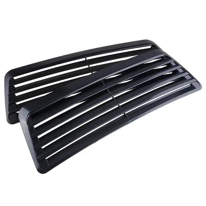 1 pièces noir/Fiber de carbone universel voiture débit d'air cuillère d'admission capot décoratif Ve
