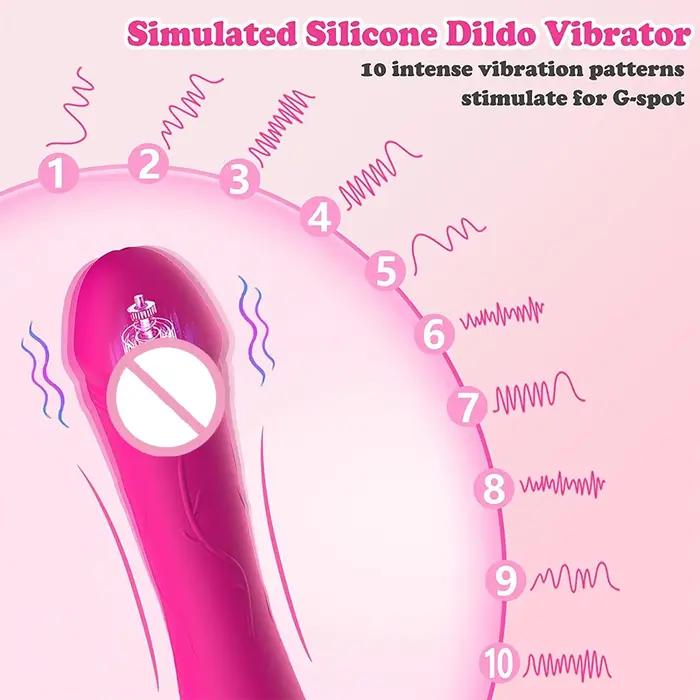 Vibromasseur point G pour femme, masseur de vagin et de clitoris, stimulateur de clitoris, silicone