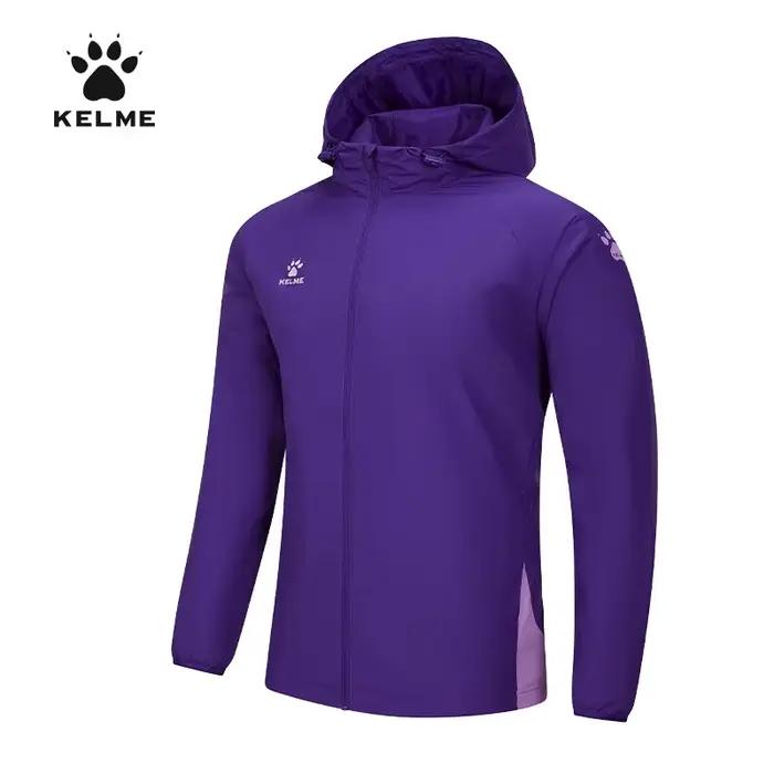 Veste de sport Kelme coupe-vent imperméable pour homme et femme - Football, course et plein air