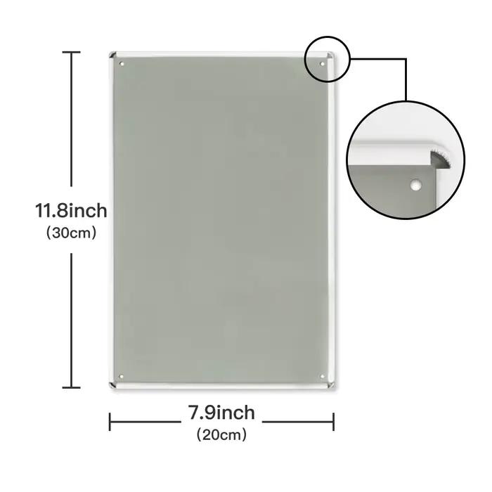 Putuo Decor-Oiseau vintage en métal 18/Sign, champ avec des fleurs sauvages et un oiseau, décor d'ar