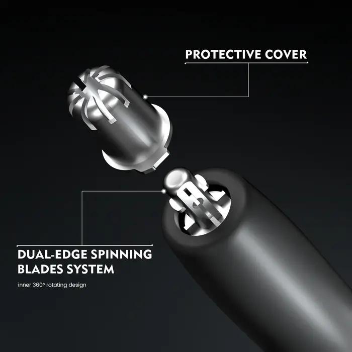 Tondeuse à poils de nez lavable, rasoir et épilateur pour poils nasaux