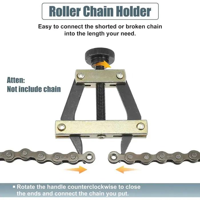 #25-60 Roller Chain Breaker Detacher Cutter Chaîne Extracteur Titulaire Outils Kit pour Moto Vélo Al