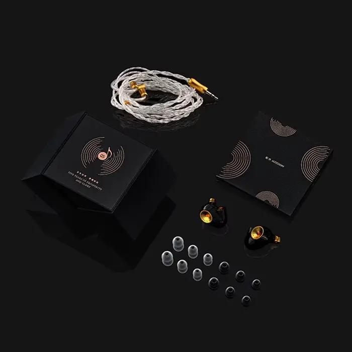 EPZ Q5 écouteurs filaires HIFI céramique carbone Nano bobine mobile IEM dans l'oreille moniteur MMCX