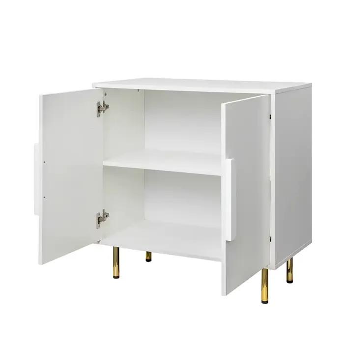 Armoire de rangement moderne avec poignée, buffet, armoires de rangement, 2 portes, salon, salle à m