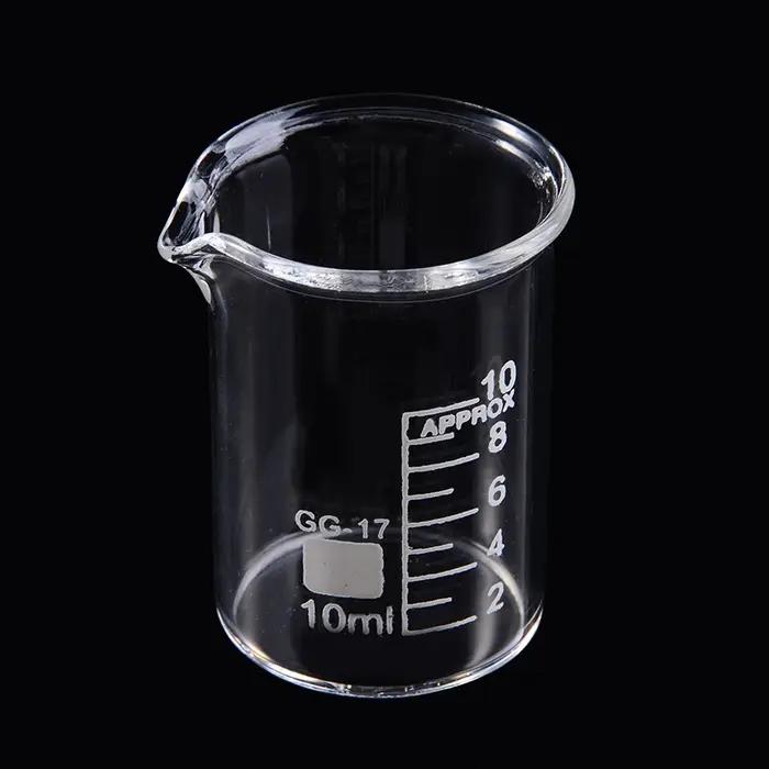 5 pièces/ensemble 5/10/25/50/100ml bécher en verre laboratoire tasse à mesurer verrerie pour école é