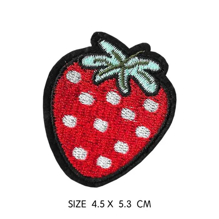Dessin animé Lotso fraise tissu pâte écureuil Couple vêtements décoration fer sur patchs broderie pa