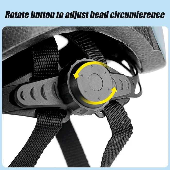 Casque de vélo pour hommes et femmes adultes avec sangle latérale et mentonnière réglables sécurité et style protection cycliste occasionnels
