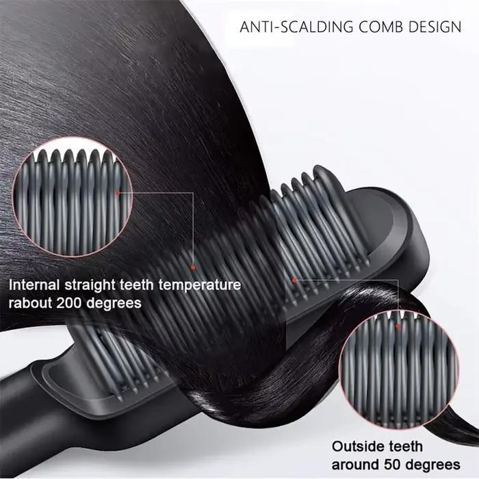 Lisseur Électrique Professionnel Rapide, Peigne Chaud, Soins Personnels, Brosse de Coiffure Multifon