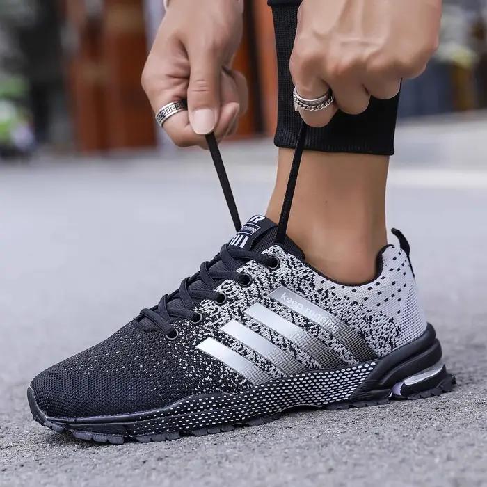Baskets en Maille Respirantes et Antidérapantes pour Homme, Chaussures Décontractées, Stables, Absor