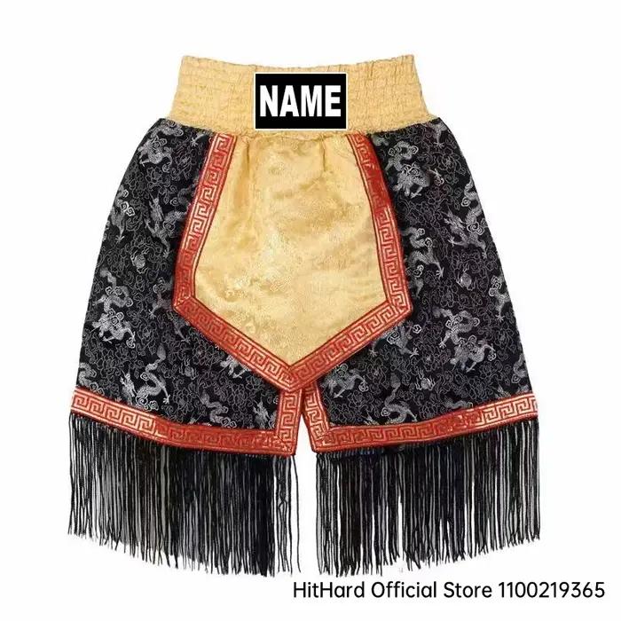 Ningdéclinaison-Shorts de boxe personnalisés pour hommes et femmes, pantalons de boxe pour enfants,