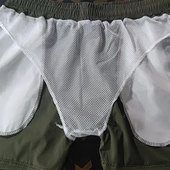 Maillot de bain pour hommes, gymnases d'été, Fitness, musculation, short de plage imprimé croisé, Bo