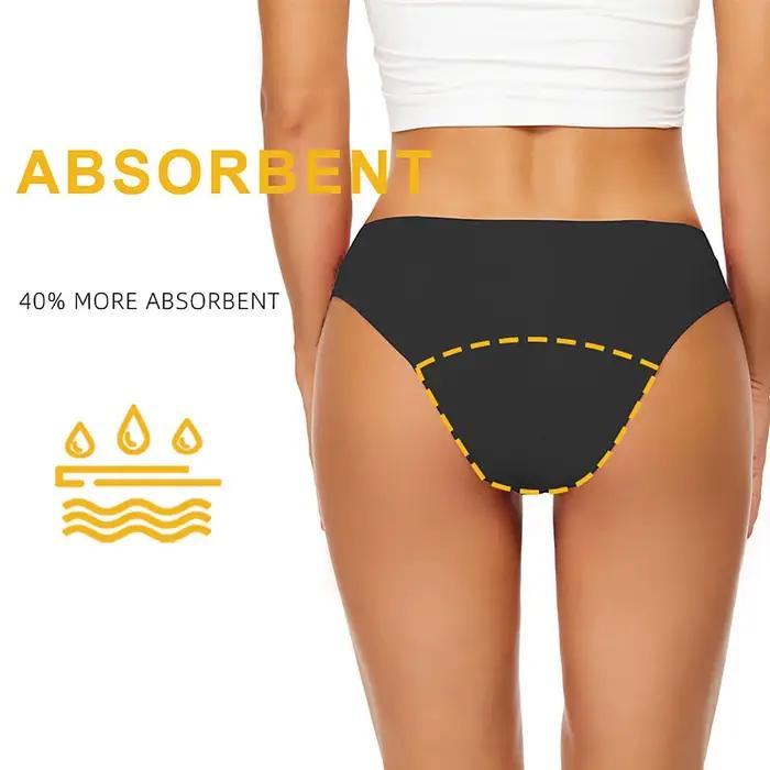 Maillot de bain menstruel étanche pour femme - Bikini absorbant taille haute pour adolescentes