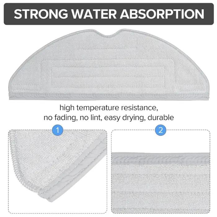 Accessoires Roborock d'origine chiffon de vadrouille * 2 pour Q8 Max Seies, série Q5 Pro, série Q7,