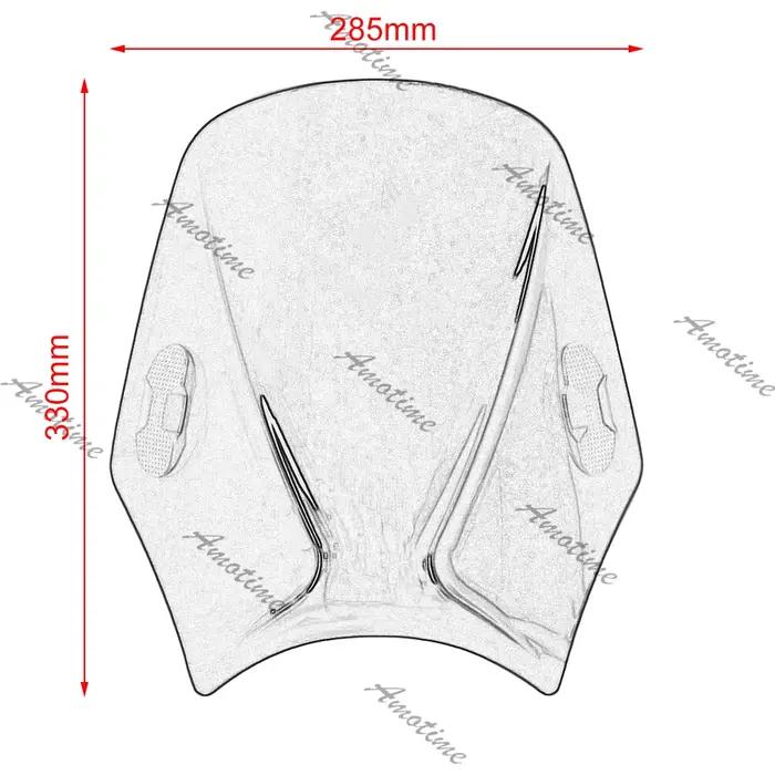 Pare-brise de moto universel pour Royal Enfield Bullet/Meteor/Classic 350 500 Interceptor 650 Contin